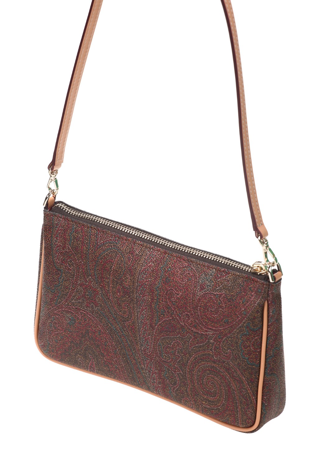 shop ETRO  Borsina: Etro borsa a spalla in tessuto paisley.
Chiusura con cerniera.
Composizione esterno: tessuto di cotone Paisley jacquard spalmato con grana opaca e doppiato in tela.
Finiture: 100% pelle di vitello.
Dimensioni: 22 x 13 x 4 cm.
Made in Italy.. 01427 8010-0600 number 7234601